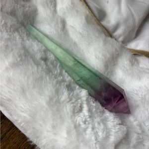 Watermelon UV Fluorite Wand